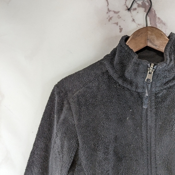 The North Face Jacket Women Small Black Fleece Full Zip Fuzzy Sherpa Osito Oso - Picture 2 of 9